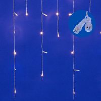 Гирлянда светодиодная "Бахрома"25м 440LED тепл. бел.