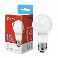 Лампа светодиодная LED-A60-VC 15Вт грушевидная 6500К холод. бел. E27 1430лм 230В IN HOME