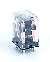 Реле промежуточное ПР-102 5А 24В DC 2 конт. с LED-индикацией DEKraft