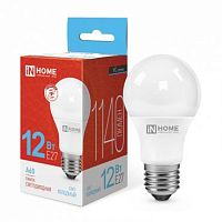 Лампа светодиодная LED-A60-VC 12Вт грушевидная 6500К холод. бел. E27 1140лм 230В IN HOME