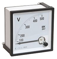 Вольтметр Э47 96х96мм 500В кл. точн. 1.5 IEK