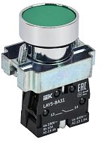 Кнопка LAY5-BA31 1НО без подсветки зел. KARAT IEK